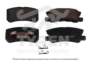 TYREN TYR1214481 Колодки тормозные дисковые | зад | - 1