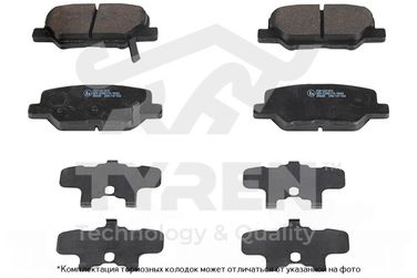 TYREN TYR1211671 Колодки тормозные дисковые | зад | - 1