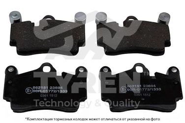 TYREN TYR1219741 Колодки тормозные дисковые | зад | - 1