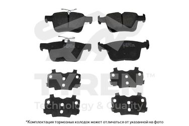 TYREN TYR1222331 Колодки тормозные дисковые | зад | - 1