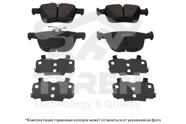 TYREN TYR1222351 Колодки тормозные дисковые | зад | - 1