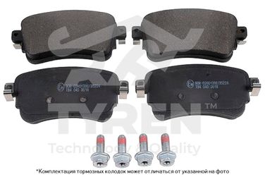 TYREN TYR1221841 Колодки тормозные дисковые | зад | - 1
