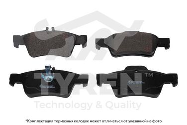 TYREN TYR1215451 Колодки тормозные дисковые | зад | - 1