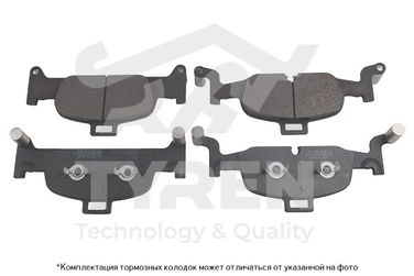 TYREN TYR1222401 Колодки тормозные дисковые | перед | - 1