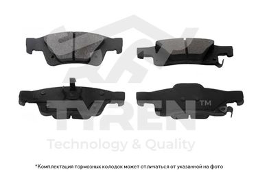 TYREN TYR1221151 Колодки тормозные дисковые | зад | - 1