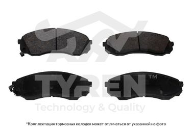 TYREN TYR1216081 Колодки тормозные дисковые | перед | - 1