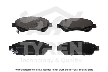 TYREN TYR1214121 Колодки тормозные дисковые | перед | - 1