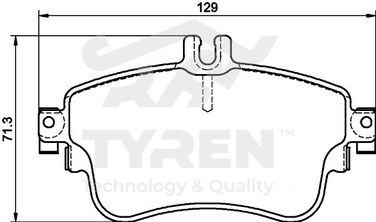 TYREN TYR1215631 Колодки тормозные дисковые | перед | - 3