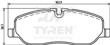 TYREN TYR1218241 Колодки тормозные дисковые | перед | - 2