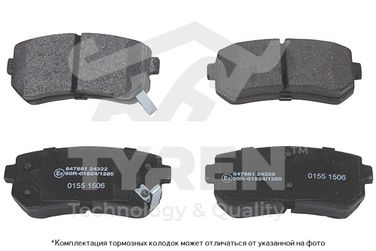 TYREN TYR1216521 Колодки тормозные дисковые | зад | - 1