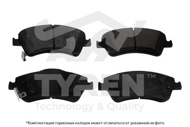 TYREN TYR1219041 Колодки тормозные дисковые | перед | - 1