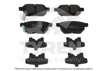 TYREN TYR1219011 Колодки тормозные дисковые | зад | - 1