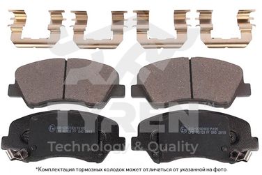 TYREN TYR1216551 Колодки тормозные дисковые | перед | - 1