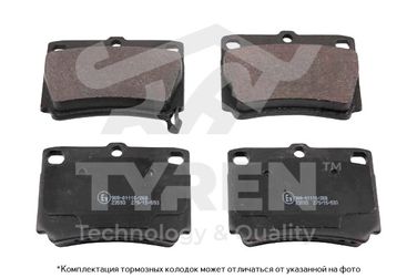 TYREN TYR1214531 Колодки тормозные дисковые | зад | - 1