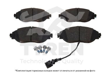 TYREN TYR1222301 Колодки тормозные дисковые | перед | - 1