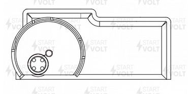 STARTVOLT SFF 0558 Фильтр эл. бензонасоса для а/м Chevrolet Cobalt (11-) 1.5i/Aveo t300 (11-) 1.6i - 1