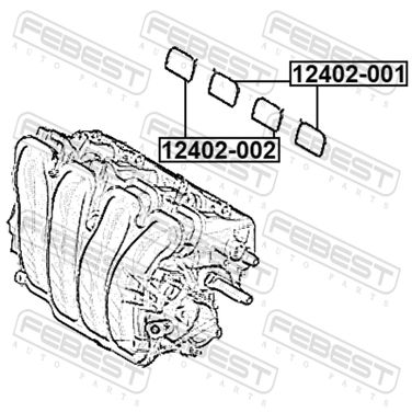 Febest 12402-001 Прокладка впускного коллектора - 2