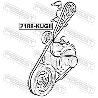 Febest 2188-KUGII Ролик обводной - 2
