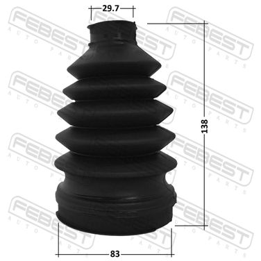 Febest 3215P-ESC Пыльник шрус внутренний комплект pvc 83x138x29.7 - 2