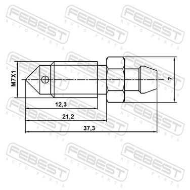 Febest 8870-009 Штуцер прокачной - 2