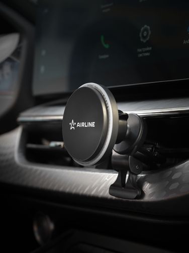 AIRLINE AEAG014 Держатель для телефона автомобильный в дефлектор магнитный MagSafe с беспроводной зарядкой - 6