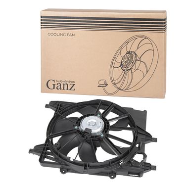GANZ GIC06525 Вентилятор радиатора в сборе (без резистора) renault Clio/Logan/Sandero 07- - 1