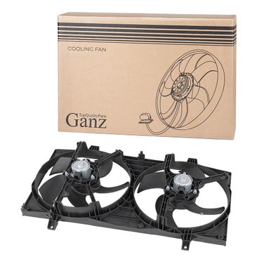 GANZ GIC06522 Вентилятор охлаждения в сборе (двойной) nissan Almera i N15 95-00,ii N16 00-06,Tino V10 03 - 1