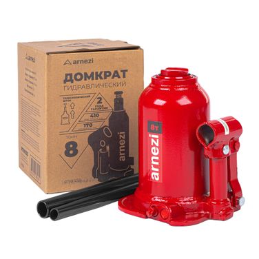 ARNEZI R7100233 Домкрат гидравлический бутылочный двухштоковый 8т 170-410мм - 1