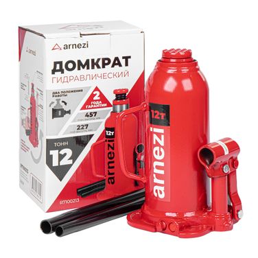ARNEZI R7100213 Домкрат гидравлический бутылочный 12т 227-457мм - 1
