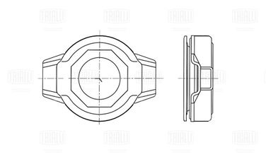 Trialli CT 1402 Муфта выключения сцепления для автомобилей Nissan Primera P10 (90-)/p11 (97-)p12 (02-) - 3