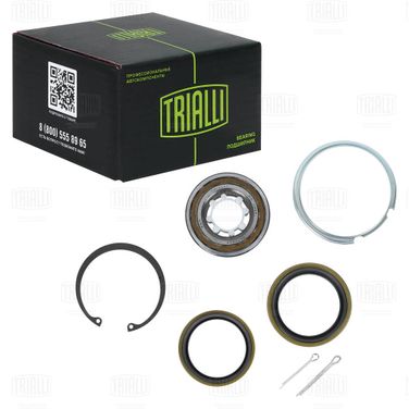 Trialli CS 1992 Подшипник ступицы для а/м Toyota RAV 4 (94-) без ABS перед. (кмпл:подш./стоп.кол./сальн.2шт/шплинт2шт./кольцо) | перед | - 2
