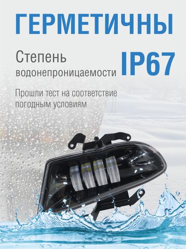 Auto-GUR WD002 Противотуманные фары 2 ШТ LED Hyundai Accent/Хендай Акцент белый свет. (Диодные) - 3