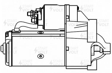 STARTVOLT LSt 0917 Стартер для автомобилей Renault Master II (01-)/Opel Movano (01-) 2.5dCi 2,2кВт - 1