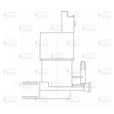 STARTVOLT SWP 1405 Насос омывателя для автомобилейNissan Qashqai J11 (13-) (без омыв.) | зад | - 3
