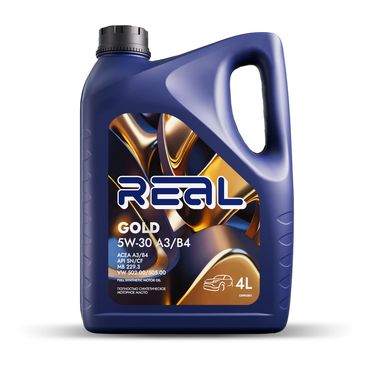 Real G1010004 5w-30 gold a3/b4 4л (синт. мотор. масло) - 1
