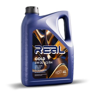 Real G1010004 5w-30 gold a3/b4 4л (синт. мотор. масло) - 2