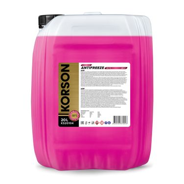 KORSON KS20104 Антифриз, готовый раствор LEC II -50, розовый 20л - 1
