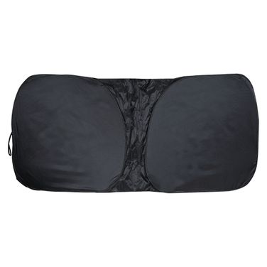 AIRLINE ADSS007 Шторка солнцезащит.(экран) 70*140см на лоб.стекло, складн.,c крепл.на зеркало, черн./сер. - 3