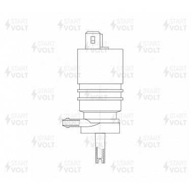 STARTVOLT SWP 1804 Насос омывателя для автомобилейVAG/Peugeot/Opel/Citroen (без омыв.) | зад | - 3