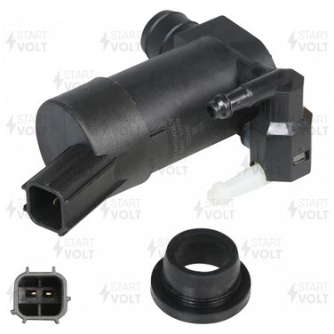 STARTVOLT SWP 1079 Насос омывателя для автомобилей Ford Focus II (03-)/Volvo xc90 (02-) (с омыв.) | зад | - 1