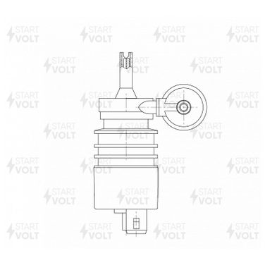 STARTVOLT SWP 2102 Насос омывателя для автомобилей Opel Astra h (04-)/Corsa d (06-)/Zafira b (05-) (с омыв.) | зад | - 4