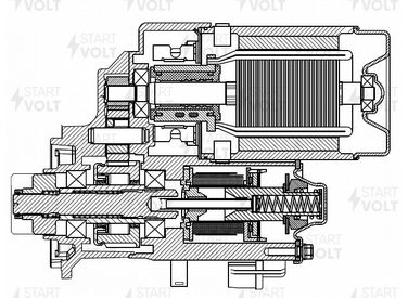 STARTVOLT LSt 1905 Стартер для автомобилей Toyota Land Cruiser Prado j150 (09-) 3.0d 2,2кВт - 1