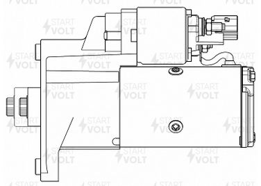STARTVOLT LSt 1872 Стартер для автомобилей VAG Amarok (11-)/Crafter (11-) 2.0tdi MT 2,1кВт - 6