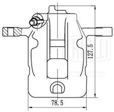 Trialli CF 202802 Суппорт тормозной для автомобилей Hyundai Santa Fe (00-)/Trajet (00-) d=38мм | зад прав | - 1