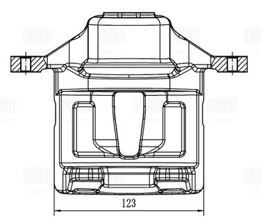 Trialli CF 205102 Суппорт тормозной для автомобилей Hyundai i30 i (07-) d=57мм | перед прав | - 4