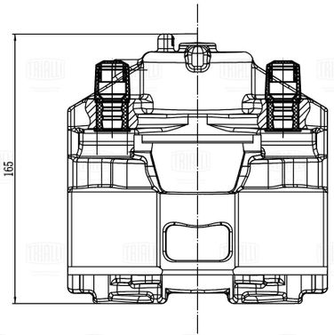 Trialli CF 200101 Суппорт тормозной для автомобилей Opel Vectra c (02-) d=57мм (для диска 28мм) | перед лев | - 4