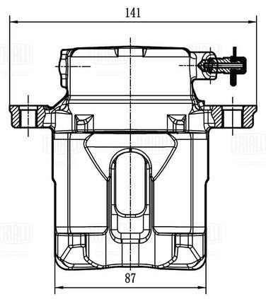 Trialli CF 212101 Суппорт тормозной для автомобилей Suzuki Grand Vitara (98-)/Vitara (96-) d=57мм | перед лев | - 4