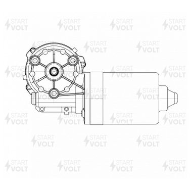 STARTVOLT VWF 3004 Моторедуктор стеклоочистителя | перед | - 1