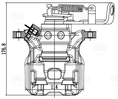 Trialli CF 203401 Суппорт тормозной d=36мм | зад лев | - 1