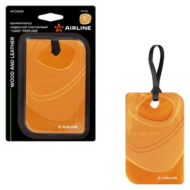 AIRLINE AFCA304 Ароматизатор подвесной пластик Card Perfume Wood and leather - 1
